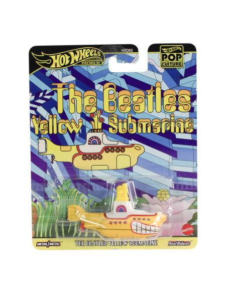 MTHXD63_JBL74,Hot Wheels Pop Culture Masinuta Metalica The Beatles Yellow Submarine Scara 1:64