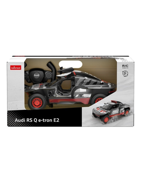 Ras92200,Masina Cu Telecomanda Audi Rs Q E-tron Cu Scara 1 La 14
