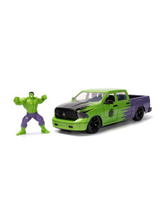 VV-253225029,Jada Marvel Set Figurina Hulk Si Masinuta Metalica Ram 1500 2014 Scara 1:24 2
