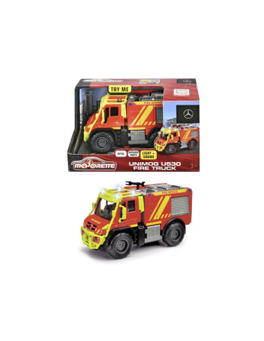 VV-213712003038,Majorette Masina De Pompieri Mercedes Unimog U530 Cu Sunete Si Lumini