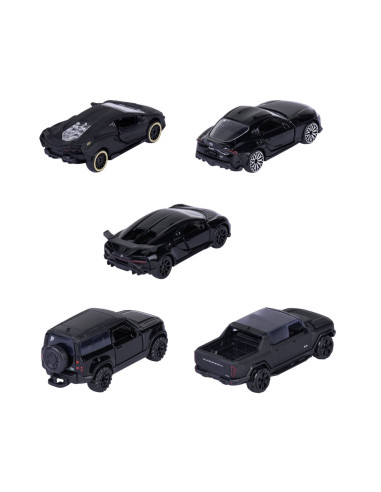 VV-212053191,Majorette Set 5 Masinute Black Edition 2.0 Giftpack