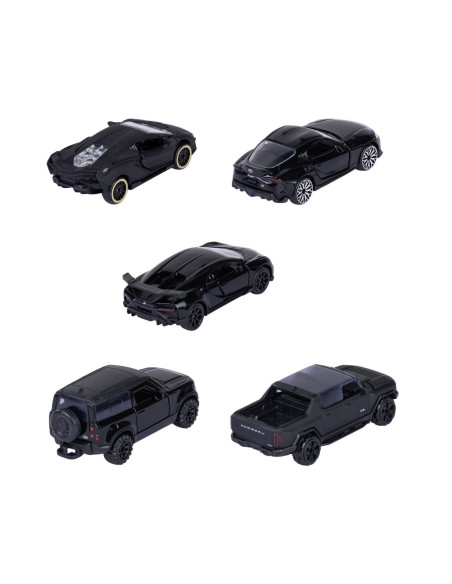 VV-212053191,Majorette Set 5 Masinute Black Edition 2.0 Giftpack