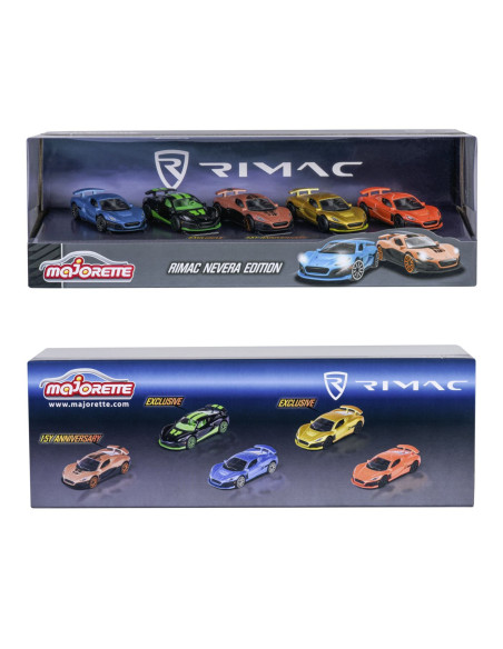 VV-212053174RIM,Majorette Set 5 Masinute Rimac Nevera Edition Giftpack