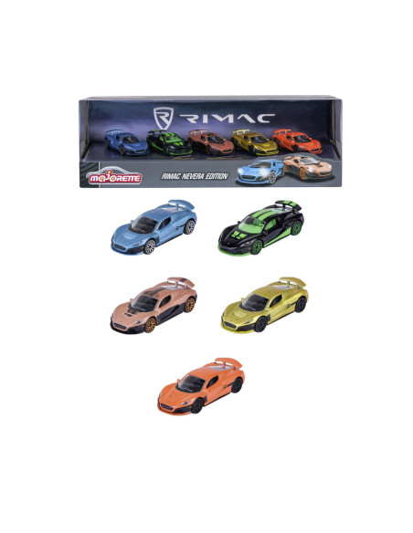 VV-212053174RIM,Majorette Set 5 Masinute Rimac Nevera Edition Giftpack
