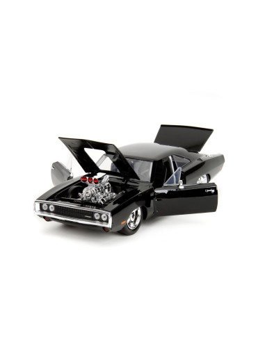 VV-253205006,Jada Fast And Furious Set Figurina Dom Si Masinuta Metalica Dodge Charger 1970 Scara 1 La 24