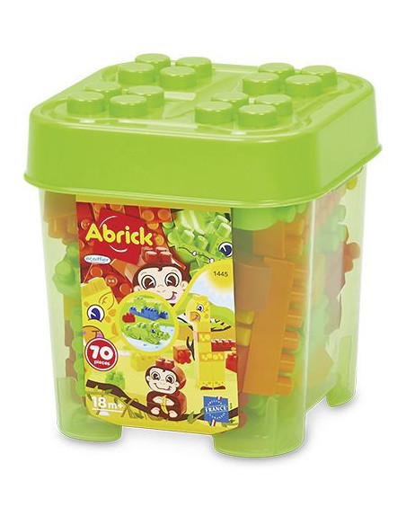 VV-7600001445,Ecoiffier Abrick Set Constructie Animale 70 Piese
