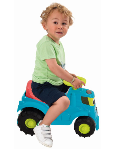 VV-7600004350,Ecoiffier Set Tractor Ride Cu Remorca Si Cositoare