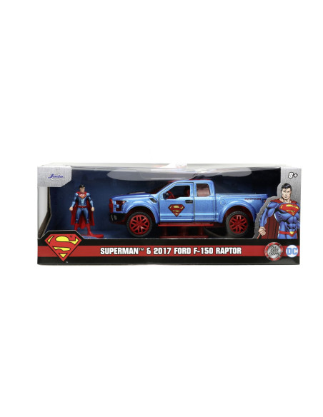 VV-253253013,Jada Dc Set Figurina Metalica Superman Si Masinuta 2017 Ford F 150 Raptor Scara 1:32