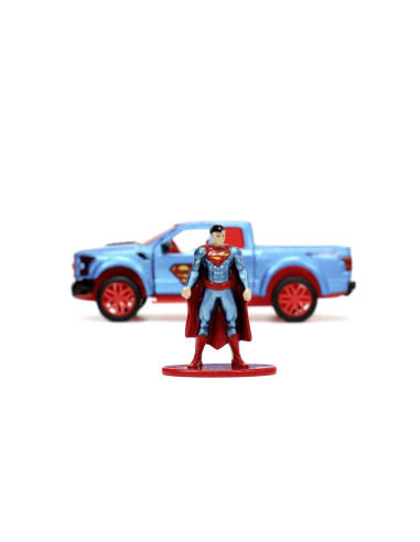 VV-253253013,Jada Dc Set Figurina Metalica Superman Si Masinuta 2017 Ford F 150 Raptor Scara 1:32