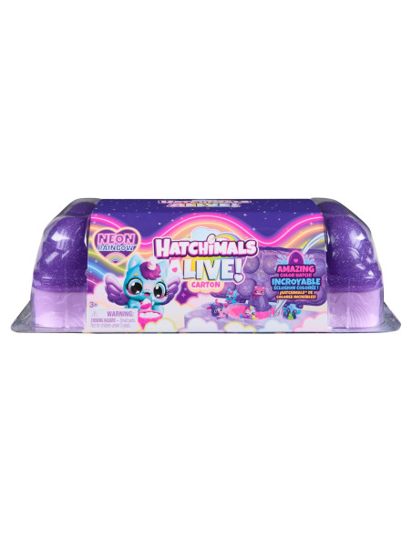 VV-6072615,Hatchimals Alive Neon Rainbow Set Carton Oua