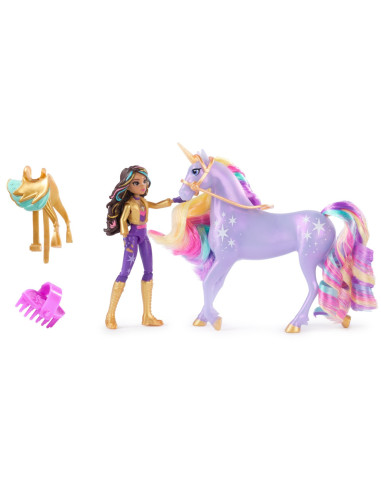 VV-6066838,Unicorn Academy Set Sophia Si Wildstar Cu Accesorii De Calarie