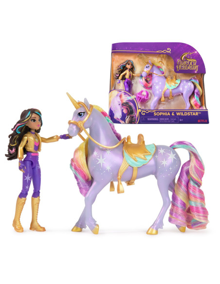 VV-6066838,Unicorn Academy Set Sophia Si Wildstar Cu Accesorii De Calarie