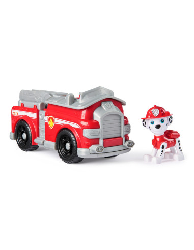 VV-6071153_20148929,Patrula Catelusilor Set Vehicul De Baza Masina De Pompieri Si Figurina Marshall