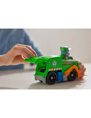 VV-6071153_20148930,Patrula Catelusilor Set Vehicul De Baza Camionul De Reciclare Si Figurina Rocky