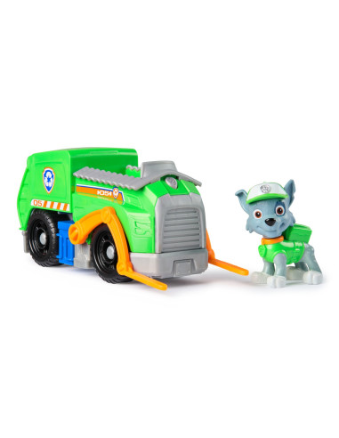 VV-6071153_20148930,Patrula Catelusilor Set Vehicul De Baza Camionul De Reciclare Si Figurina Rocky