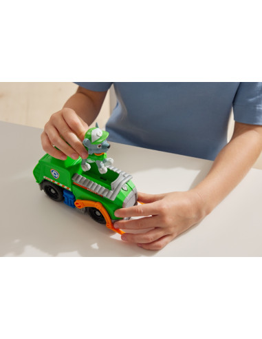 VV-6071153_20148930,Patrula Catelusilor Set Vehicul De Baza Camionul De Reciclare Si Figurina Rocky