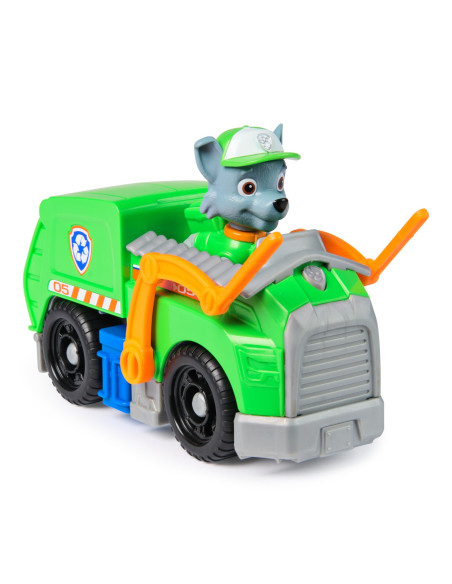 VV-6071153_20148930,Patrula Catelusilor Set Vehicul De Baza Camionul De Reciclare Si Figurina Rocky