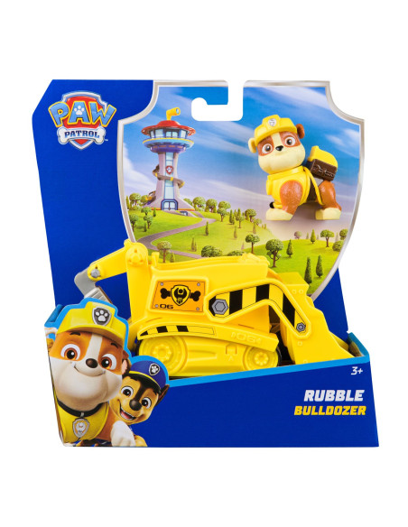 VV-6071153_20148931,Patrula Catelusilor Set Vehicul De Baza Buldozer Si Figurina Rubble