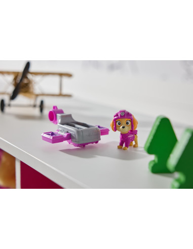 VV-6071503_20149607,Patrula Catelusilor Action Pups Set Vehicul De Salvare Hoverboard Si Figurina Skye 5 Cm