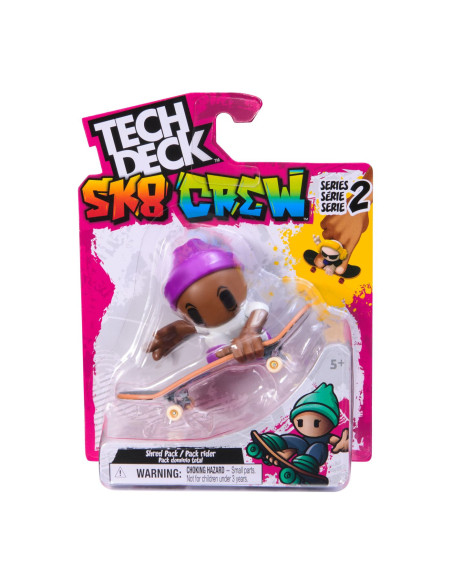 VV-6071054_20151489,Tech Dech Sk8 Crew Pachet Placa Si Figurina 9.6cm Sapca Mov