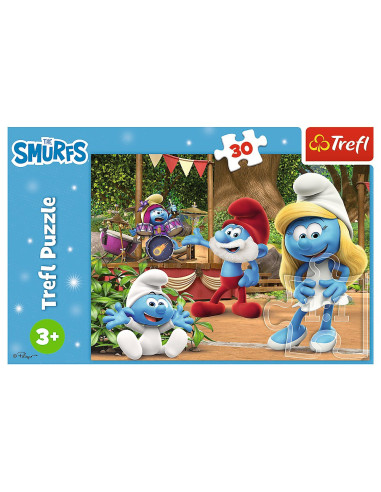 VV-18312,Puzzle Trefl 30 Strumfii Strumfita Si Strumfii