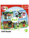 VV-34631,Puzzle Trefl 4in1 Acamar Films Happy Bing