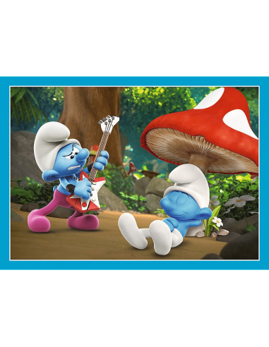 VV-34656,Puzzle Trefl 4in1 Strumfii Satul Strumfilor