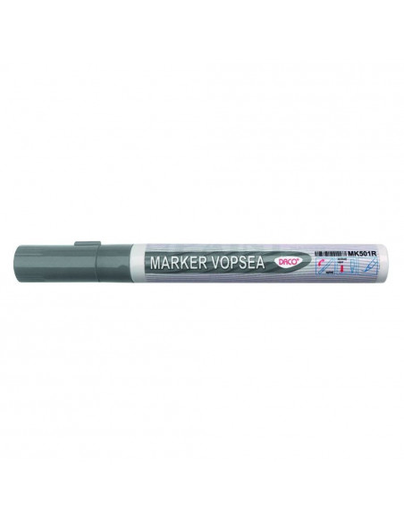 Marker Vopsea Daco 1 - 2 mm Varf Rotund - Argintiu Marker Vopsea Daco 1 - 2 mm Varf Rotund - Argintiu