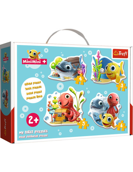 VV-36125,Puzzle Trefl Baby Clasic Pestisorul Minimini 18 Piese