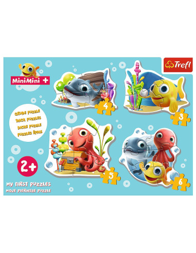 VV-36125,Puzzle Trefl Baby Clasic Pestisorul Minimini 18 Piese