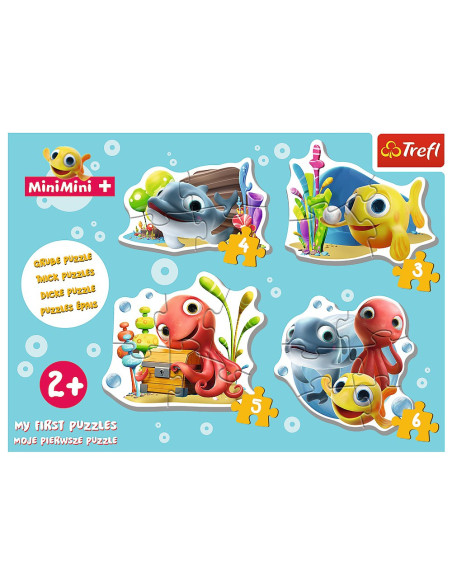 VV-36125,Puzzle Trefl Baby Clasic Pestisorul Minimini 18 Piese