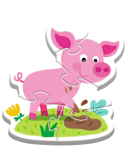 VV-36127,Puzzle Trefl Baby Clasic La Ferma 14 Piese