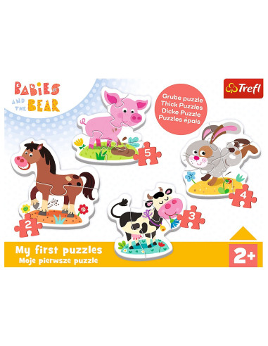 VV-36127,Puzzle Trefl Baby Clasic La Ferma 14 Piese