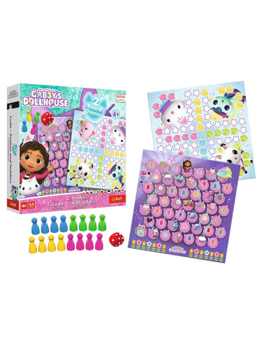 VV-02590,Joc Dream Works Gabbys House 2in1 Ludo Si Serpisori Scari