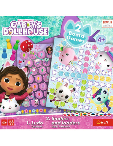 VV-02590,Joc Dream Works Gabbys House 2in1 Ludo Si Serpisori Scari