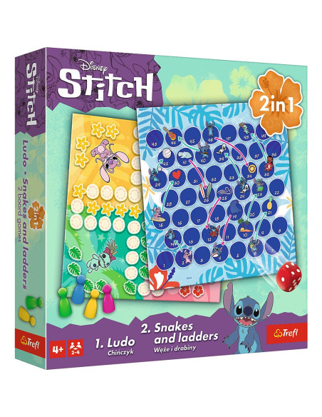 VV-02656,Joc Disney Stitch 2in1 Ludo Si Serpisori Scari