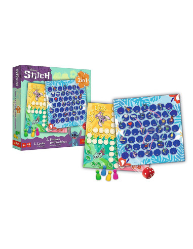 VV-02656,Joc Disney Stitch 2in1 Ludo Si Serpisori Scari