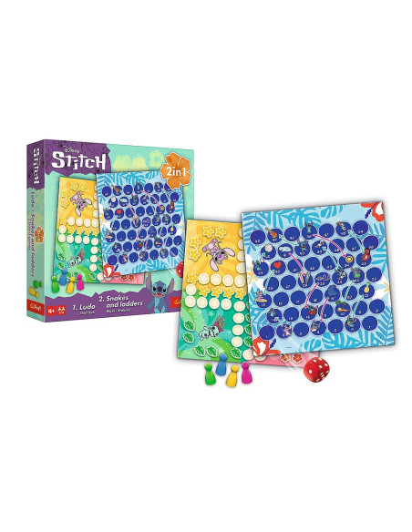 VV-02656,Joc Disney Stitch 2in1 Ludo Si Serpisori Scari