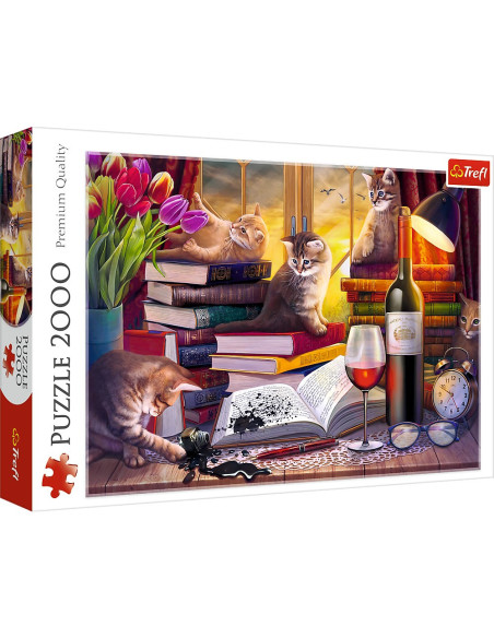 VV-27126,Puzzle Trefl 2000 Noaptea Pisicilor