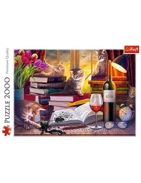 VV-27126,Puzzle Trefl 2000 Noaptea Pisicilor
