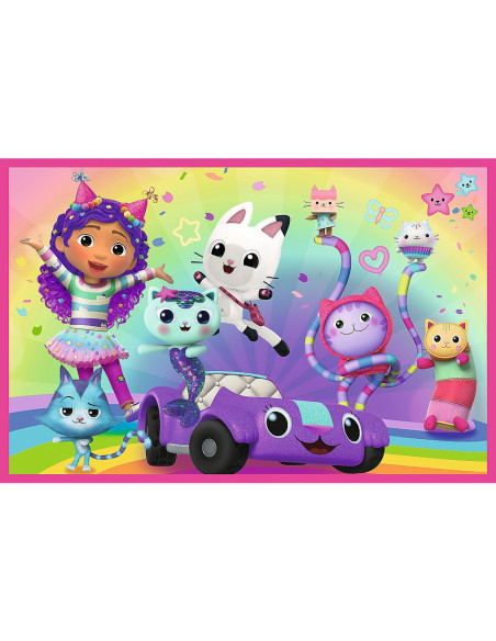 VV-34433,Puzzle Trefl 2x24 Gabbys Dollhouse Aventurile Lui Gabby