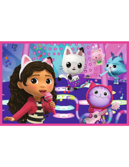 VV-34433,Puzzle Trefl 2x24 Gabbys Dollhouse Aventurile Lui Gabby