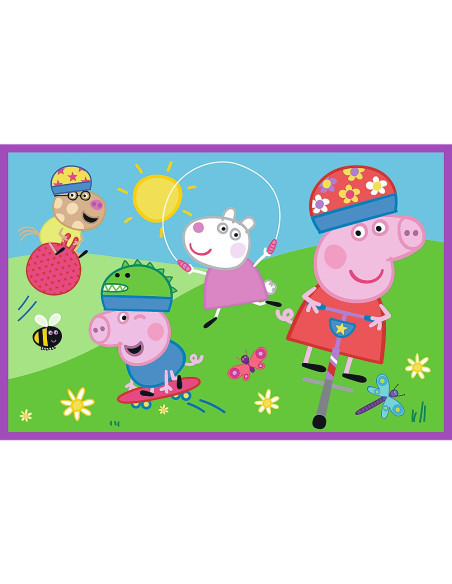 VV-34435,Puzzles 2x24 Peppa Pig O Zi La Joaca Cu Peppa Pig