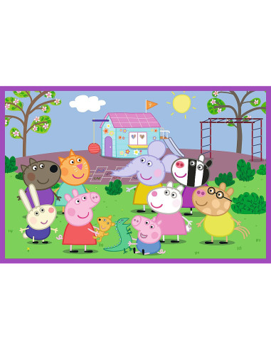 VV-34435,Puzzles 2x24 Peppa Pig O Zi La Joaca Cu Peppa Pig