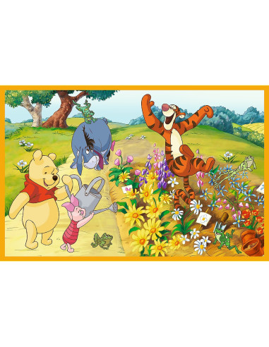 VV-34436,Puzzle Trefl 2x24 Disney Winnie The Pooh Zi De Joaca Cu Winnie Si Prietenii