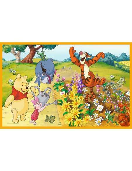 VV-34436,Puzzle Trefl 2x24 Disney Winnie The Pooh Zi De Joaca Cu Winnie Si Prietenii