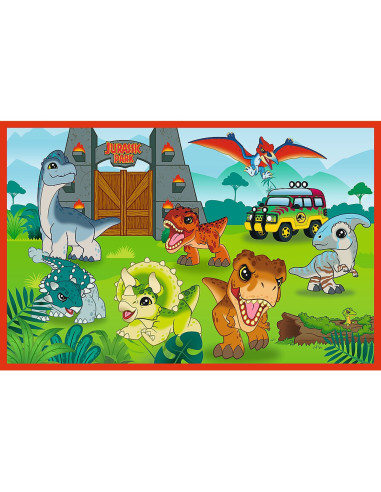 VV-34437,Puzzle Trefl 2x70 Jurassic World Universul Jurassic Park