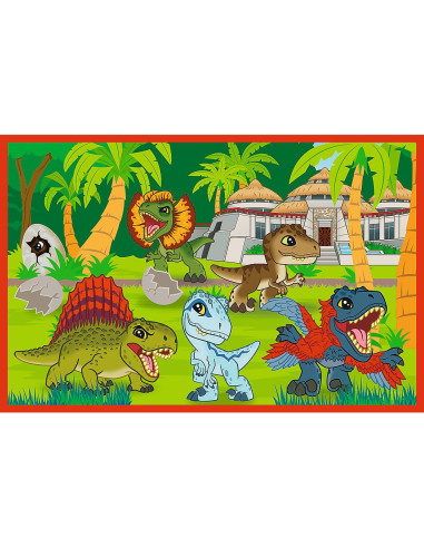 VV-34437,Puzzle Trefl 2x70 Jurassic World Universul Jurassic Park