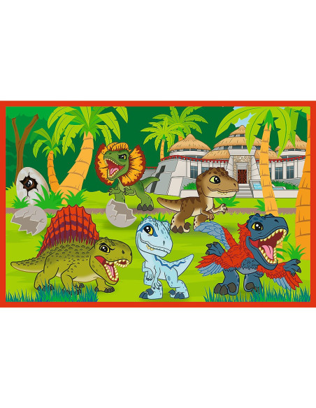 VV-34437,Puzzle Trefl 2x70 Jurassic World Universul Jurassic Park