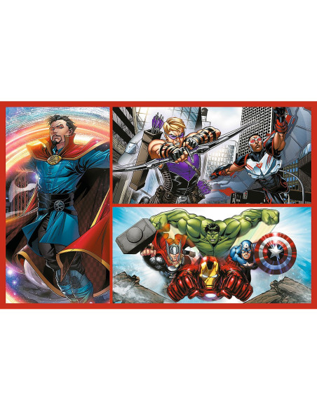 VV-34439,Puzzle Trefl 2x70 Marvel Avengers Misiunea Super Eroilor Marvel Avengers